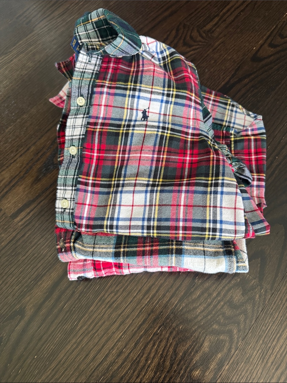 Red Multi Plaid Button-Up Shirt bundle